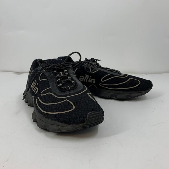 All‎ In Men's Reflective All In Logo Tennis Shoes Black Size 11 - Picture 2 of 13